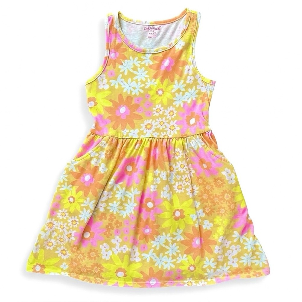 Girls' Sleeveless Bright Floral Dress - Cat & Jack
